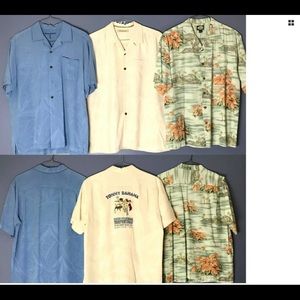 Lot of 3 Large Tommy Bahama Short Sleeve Shirts